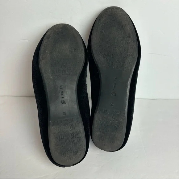 Birdies The Starling Slip On Loafers Women's Size 10 Driving Shoes Black Suede - Picture 7 of 9